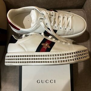 Gucci crystal gym shoes